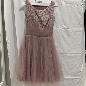 A rose dark pink dress